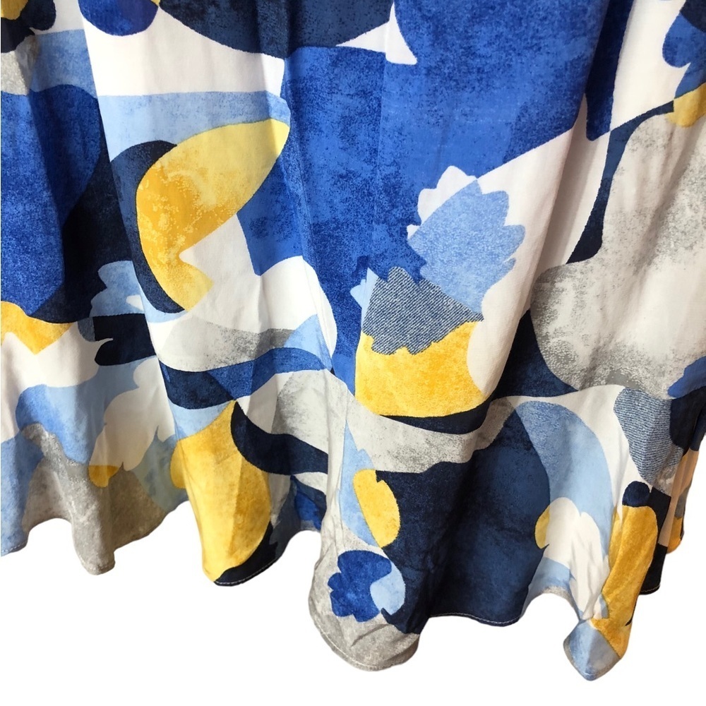 NIC+ZOE pullover blue/yellow/gold/white ruffle hem sundress size Large - NWT! - Picture 13 of 15